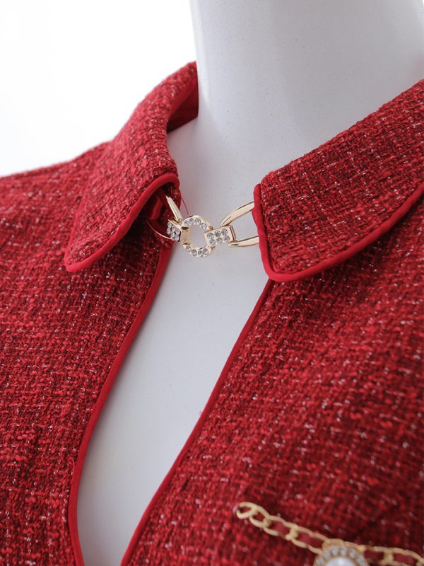 画像29: 【送料無料】マーメイドツイードパールボタンドレス/キャバドレス【XS-Lサイズ/4カラー】[OF01A]【SB】dzw【一部予約商品/10月下旬発送予定】