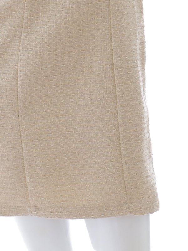 画像16: バイカラーツイードドレス/半袖/パイピング/ボタン/タイト/谷間見せ/背中隠し/ミニドレス/キャバドレス【XS-Mサイズ/1カラー】[OF01A] 【SB】dzw