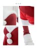 画像32: 【即日発送】【サンタコス 5点セット】【XS-Lサイズ/3カラー】オフショルダーロングスリーブセットアップサンタコスプレ[YMT]