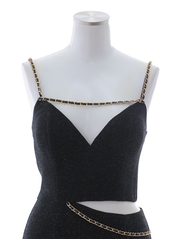 画像33: 送料無料！再入荷!グリッターラメキャミロングドレス/キャミ/チェーン/スリット/谷間見せ/ロングドレス/ キャバドレス【XS-XLサイズ/4カラー】[OF01A] 【SB】dzj【一部予約商品/1月中旬発送予定】