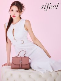 XSサイズ登場!【sifeel/シフィール】ラメジップアップマーメイドミディアムドレス/キャバドレス【XS-Lサイズ/1カラー】[OF01A】【SB】dzwLD
