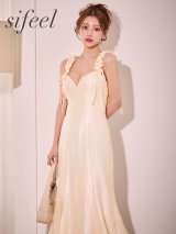 送料無料!【sifeel/シフィール】リボンギャザーショルダーマーメイドワンピース/キャバドレス【S-Lサイズ/1カラー】【予約商品/11月下旬発送予定】[OF01] 【SB】dzwLD