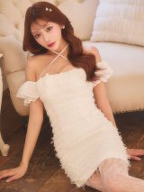 送料無料!シフォンオフショルタイトミニドレス/キャバドレス【XS-Lサイズ/1カラー】【予約商品/1月中旬発送予定】[OF04]【SB】dzwvBF