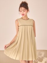 送料無料!パイピングプリーツミニドレス/キャバドレス【XS-Lサイズ/2カラー】【予約商品/1月下旬発送予定】[OF04]【SB】dzquIA