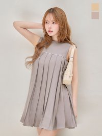 【即日発送】送料無料!パイピング/胸閉じ/Aライン/プリーツ/ミニドレス/キャバドレス【XS-Lサイズ/2カラー】[OF01]【SB】dzquIA
