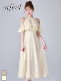 【即日発送】送料無料！【sifeel/シフィール】花柄アメスリフリルワンピースドレス/キャバドレス【S-Lサイズ/2カラー】[OF01]【SB】dzwuLD