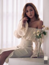 送料無料!オフショルシャーリングラメミディアムドレス/キャバドレス【S-Mサイズ/2カラー】【予約商品/2月上旬発送予定】[OF01]【SB】dzqFV