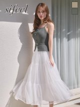 送料無料バイカラーシアーミディアムワンピース/キャバドレス【S-Lサイズ/2カラー】【予約商品/3月下旬発送予定】[OF04]【SB】dzwuLD