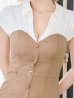 ベージュ　モデル：ゆめ　身長：160cm　着用サイズ：Sサイズ