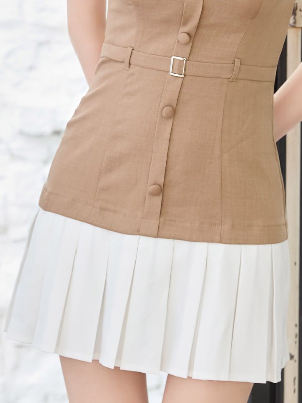 ベージュ　モデル：ゆめ　身長：160cm　着用サイズ：Sサイズ