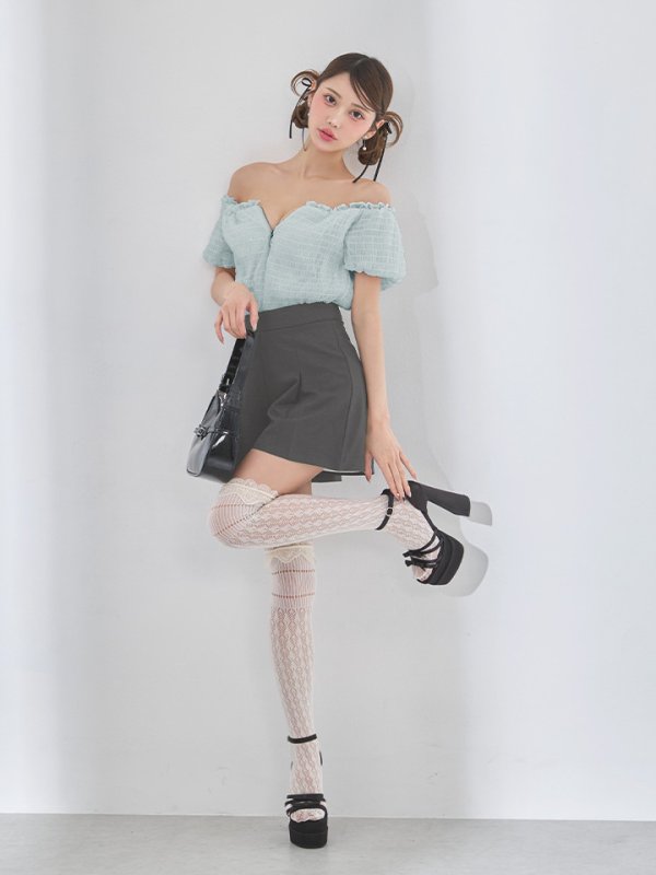 モデル：るりぴ　身長：165cm　着用サイズ：Sサイズ