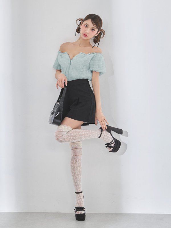 モデル：るりぴ　身長：165cm　着用サイズ：Sサイズ