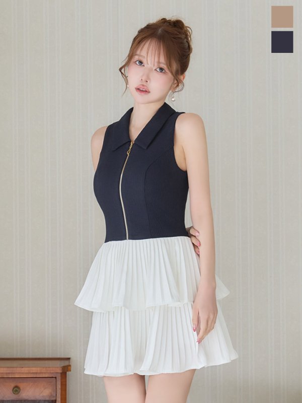 ネイビー　モデル：ゆめ　身長：160cm　着用サイズ：Sサイズ
