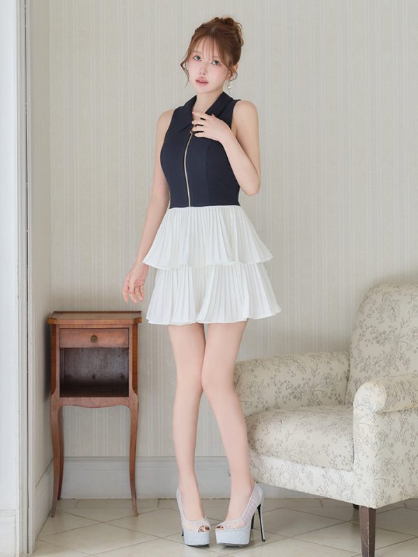 ネイビー　モデル：ゆめ　身長：160cm　着用サイズ：Sサイズ