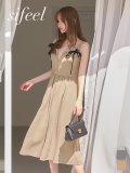 送料無料【sifeel/シフィール】フロントジップバイカラーリボンワンピース/キャバドレス【S-Lサイズ/2カラー】【予約商品/4月下旬発送予定】[OF01]【SB】dzqvLD