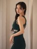 グリーン　モデル：ゆりお　身長：165cm　着用サイズ：Sサイズ
