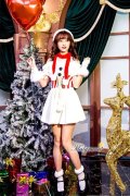 【即日発送】【クリスマスコスプレ4点セット】【Malymoon/マリームーン】Cuteな雪だるまサンタコスプレ【フリーサイズ/1カラー】[YMT]