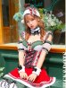 画像1: 【即日発送】【クリスマスコスプレ7点セット】【Malymoon/マリームーン】ドットチェックサンタクロース【フリーサイズ/1カラー】[YMT] (1)