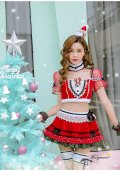 【即日発送】【クリスマスコスプレ7点セット】【Malymoon/マリームーン】パフスリーブサンタクロース[YMT]