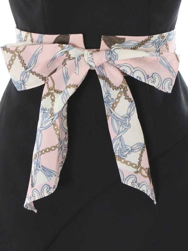 画像11: SALE!ワンカラー/スカーフベルト/谷間魅せ/キャバドレス/ミニドレス【S-Mサイズ/1カラー】[OF03]【YN】dz