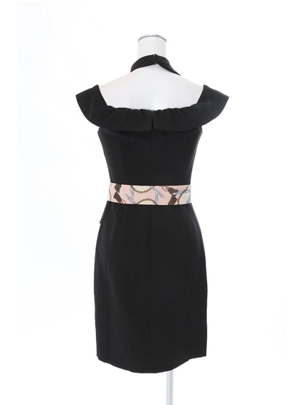 画像8: SALE!ワンカラー/スカーフベルト/谷間魅せ/キャバドレス/ミニドレス【S-Mサイズ/1カラー】[OF03]【YN】dz