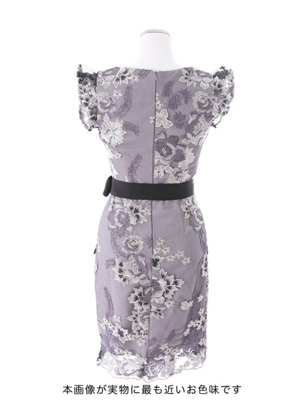画像15: SALE!再入荷！ラグジュアリーフラワー/花柄刺繍/リボンベルト/キャバドレス/ミニドレス【S-Lサイズ/2カラー】[OF03-X]【YN】dz