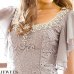 画像11: 値下げ！【XS-XXLサイズ/9カラー】きらめきビジュー＆パールの贅沢な輝き♪ 華の総レースで上品なオーラを放ちます☆フロントレースサテンミニパーティードレス[OF03]【SB】