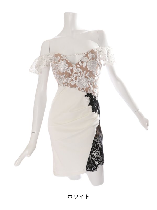 画像11: 花柄刺繍ドレス/スパンコールレース【S-Lサイズ/4カラー】[OF03-X]【YN】dzw
