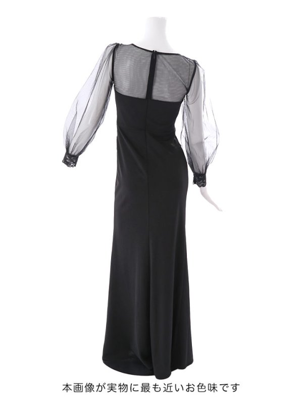 画像29: SALE!【選べるスカート丈ドレス】ビジュー刺繍ドレス/レース/チュール/スパンコール/透け/谷間見せ/キャバドレス/ミニドレス/ゴージャス【S-Lサイズ/2タイプ】[OF03-X] 【YN】dzw