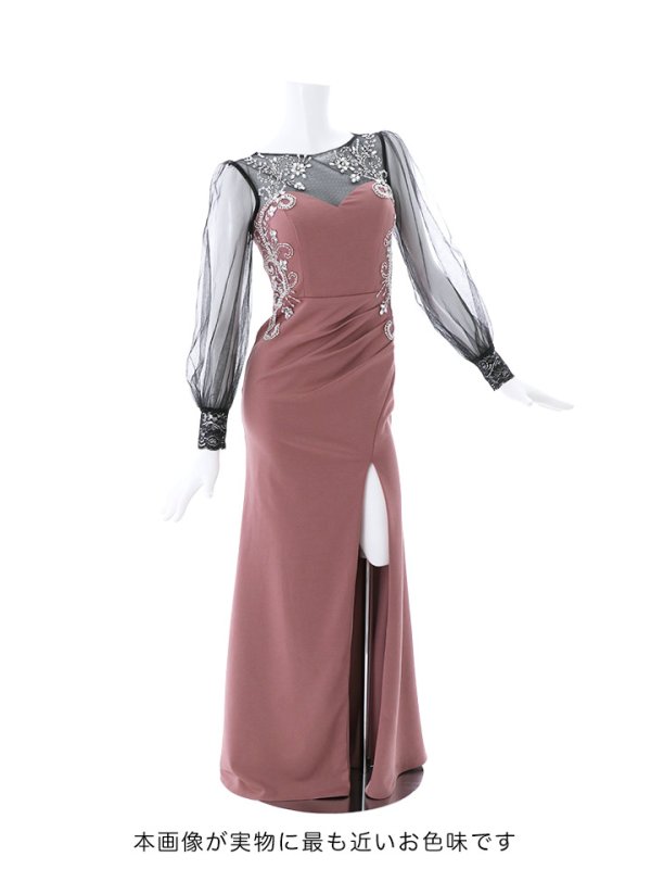 画像27: SALE!【選べるスカート丈ドレス】ビジュー刺繍ドレス/レース/チュール/スパンコール/透け/谷間見せ/キャバドレス/ミニドレス/ゴージャス【S-Lサイズ/2タイプ】[OF03-X] 【YN】dzw