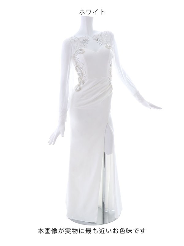 画像26: SALE!【選べるスカート丈ドレス】ビジュー刺繍ドレス/レース/チュール/スパンコール/透け/谷間見せ/キャバドレス/ミニドレス/ゴージャス【S-Lサイズ/2タイプ】[OF03-X] 【YN】dzw