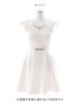 画像13: SALE!ホワイトレースフレアードレス/レース/ビジュー/ベルト/無地/ワンカラー/谷間見せ/フレアー/ミニドレス/キャバドレス【S-Lサイズ/1カラー】[OF03-X] 【YN】dz (13)