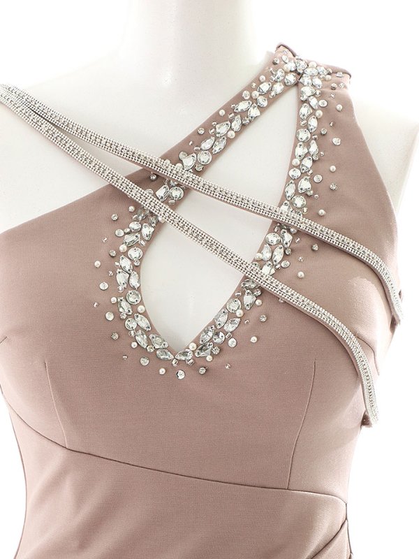 画像32: SALE!ワンショルダーデコルテビジュードレス/ワンカラー/ストレッチ/ノースリーブ/谷間魅せ/タイト/ミニドレス/キャバドレス【S-Mサイズ/5カラー】】[HC02-U] 【YN】dzw