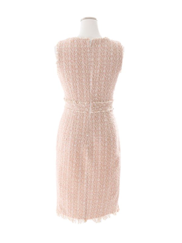 画像40: SALE!ノースリーブツイードドレス/スリット/胸元隠し/背中隠し/ミニドレス/キャバドレス/ワンピース【S-Lサイズ/9カラー】[OF03] 【YN】