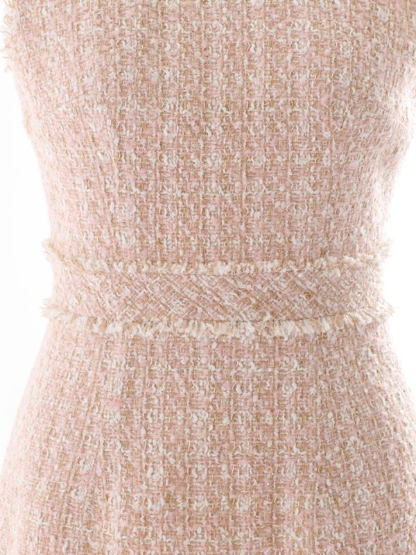 画像42: SALE!ノースリーブツイードドレス/スリット/胸元隠し/背中隠し/ミニドレス/キャバドレス/ワンピース【S-Lサイズ/9カラー】[OF03] 【YN】