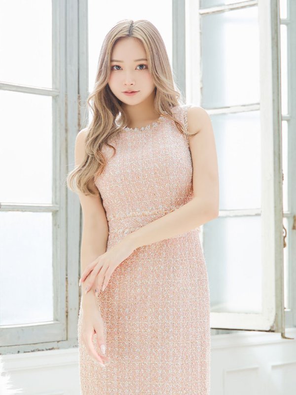 画像20: SALE!ノースリーブツイードドレス/スリット/胸元隠し/背中隠し/ミニドレス/キャバドレス/ワンピース【S-Lサイズ/9カラー】[OF03] 【YN】