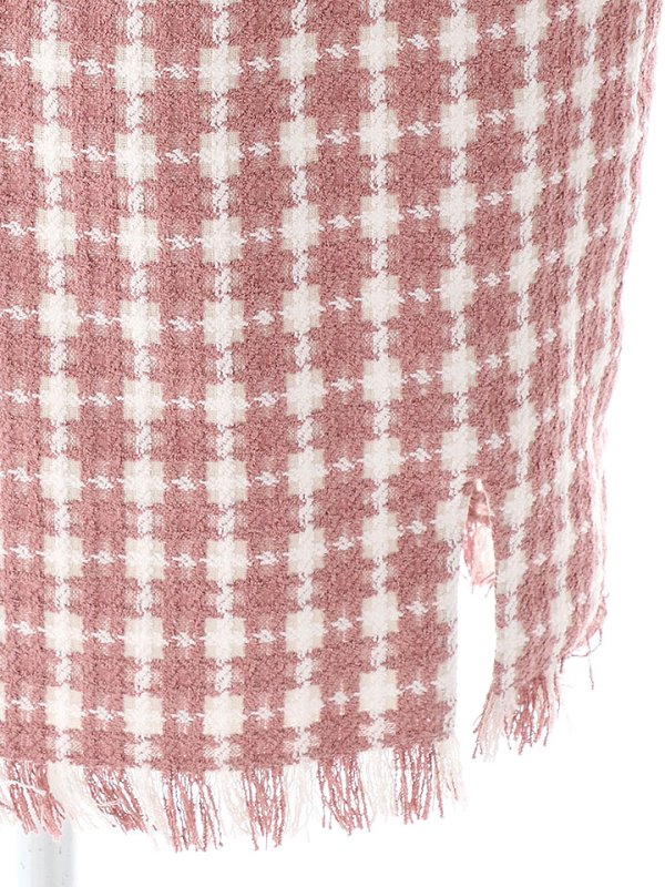 画像22: SALE!ツイードノースリーブワンピースドレス/チェック柄/ツイード/ノースリーブ/胸元隠し/背中隠し/ミディアム丈/タイト/キャバドレス/ミニドレス【S-Lサイズ/3カラー】[OF03] 【YN】dz