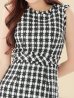 画像7: SALE!ツイードノースリーブワンピースドレス/チェック柄/ツイード/ノースリーブ/胸元隠し/背中隠し/ミディアム丈/タイト/キャバドレス/ミニドレス【S-Lサイズ/3カラー】[OF03] 【YN】dz (7)