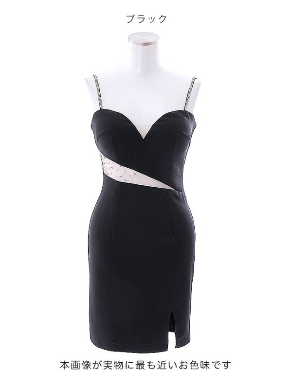 画像20: キャミソールシアードレス/サイドシアー/ビジュー/谷間見せ/背中見せ/タイト/ミニドレス/キャバドレス 【XS-Mサイズ/2カラー】[OF03-U] 【YN】dzj