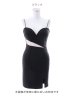 画像20: キャミソールシアードレス/サイドシアー/ビジュー/谷間見せ/背中見せ/タイト/ミニドレス/キャバドレス 【XS-Mサイズ/2カラー】[OF03-U] 【YN】dzj (20)