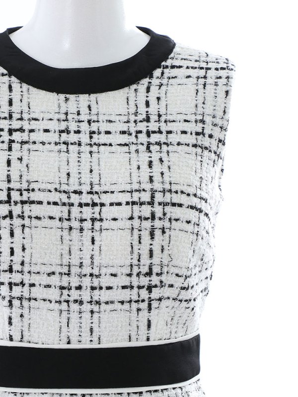 画像14: SALE!ブラックツイードノースリーブドレス/チェック柄/キャバドレス/ワンピース/ミニドレス【YN】【S-Lサイズ/1カラー】[OF03-X]