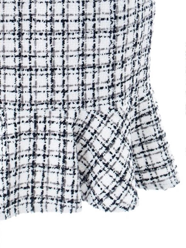 画像23: SALE!選べるスカート丈ドレス/ツイード/リボン/飾りベルト/背中見せ/ミディアムドレス/キャバドレス【S-Lサイズ/2カラー】[OF03] 【YN】dzw