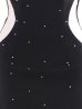 画像25: SALE!ビジューサイドシアーノースリーブドレス/ファスナー/ノースリーブ/透け/無地/ストレッチ/サイドシアー/谷間見せ/タイト/ミニドレス/キャバドレス【S-Mサイズ/2カラー】[OF03-U] 【YN】dzw
