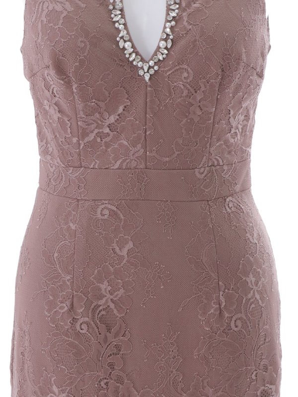 画像20: SALE!ビジューオープンカットドレス/総レース/アメスリ/アメリカンスリーブ/ノースリーブ/谷間見せ/背中隠し/サイドシアー/ミニドレス/キャバドレス 【S-Mサイズ/2カラー】[OF03] 【YN】dzw