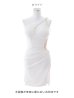 画像26: SALE!ビジュー/胸元見せ/タイト/サイドシアー/上品/セクシー/ストレッチ/無地/キャバドレス/ミニドレス【S-Lサイズ/2カラー】[[OF03-X] 【YN】dzj (26)