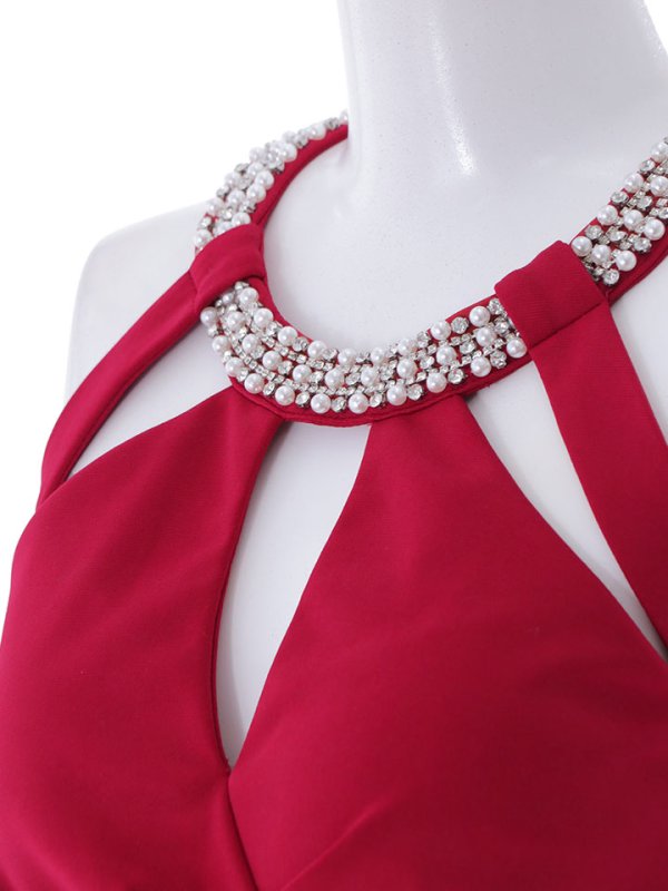 画像30: SALE!ゴージャスデコルテカットアウトドレス/ノースリーブ/ビジュー/ストレッチ/谷間見せ/背中見せ/透け/タイト/ミニドレス/キャバドレス【XS-Lサイズ/3カラー】[HC02-X] 【YN】dzw