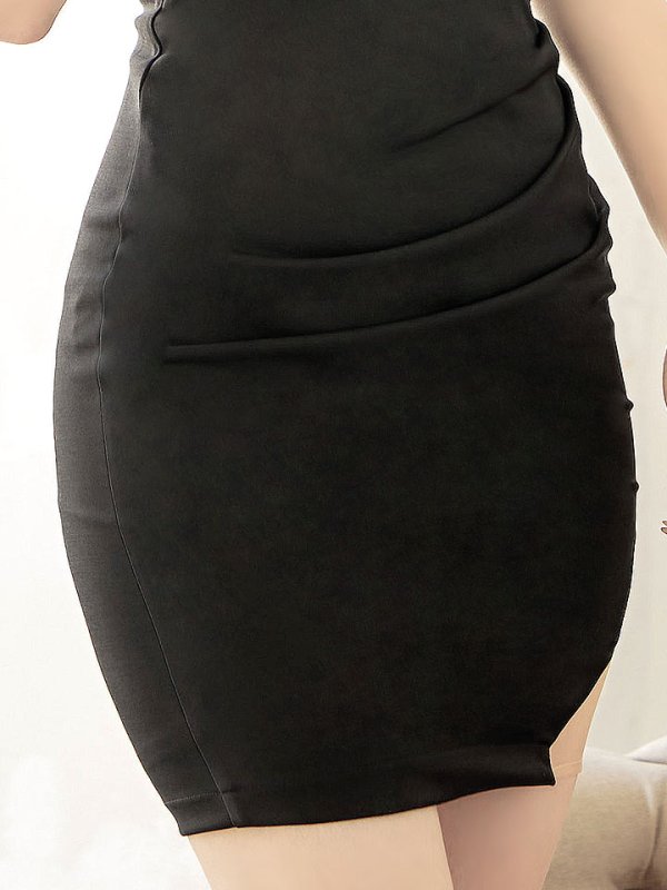 画像7: SALE!ゴージャスデコルテカットアウトドレス/ノースリーブ/ビジュー/ストレッチ/谷間見せ/背中見せ/透け/タイト/ミニドレス/キャバドレス【XS-Lサイズ/3カラー】[HC02-X] 【YN】dzw