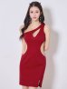 画像5: SALE!サイドシアースリットドレス/スリット/シアー/無地/谷間見せ/タイト/キャバドレス/ミニドレス【S-Mサイズ/2カラー】[OF03] 【YN】dzj (5)