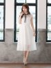 画像4: SALE!【sifeel/シフィール】花柄総レースワンピースドレス/リボン/レース/透け/胸元隠し/背中隠し/ワンピース/フレアー/ミディアムドレス/キャバドレス【S-Lサイズ/2カラー】[OF08] 【YN】dzw