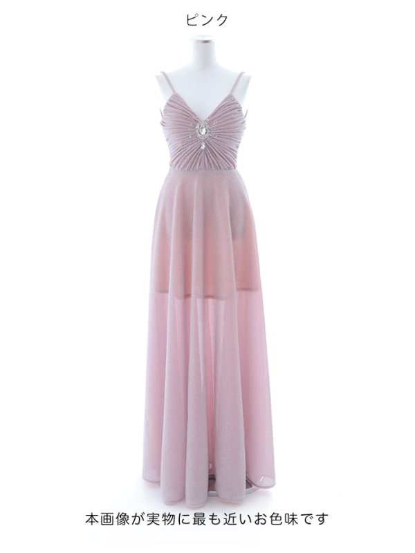 画像31: 送料無料！【新色登場】グリッターラメ/キャミソール/ノースリーブ/谷間見せ/背中見せ/ビジュー/ロングドレス/キャバドレス 【S-Lサイズ/4カラー】[HC02-X]【YN】dzw【一部予約商品/11月下旬発送予定】